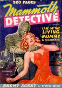 Mummy-themed pulp magazine cover